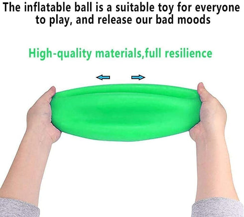 47'' Giant Bubble Ball for Adults Inflatable Fun Ball Water Injection Bubble Ball Balloons Beach Garden Ball Soft Rubber Ball for Outdoor Indoor P...