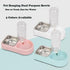 Crate Dog Cat Bowls, Dog Water and Food Bowl Set with Detachable Stainless Steel Bowl and Automatic Water Dispenser Bottle, Hanging Pet Cage Kenne...