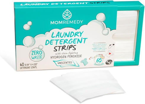 Laundry Detergent Strips | With Stain Fighting Hydrogen Peroxide for Color and White Loads | Eco-Friendly Laundry Sheets | Effective for Clean and...
