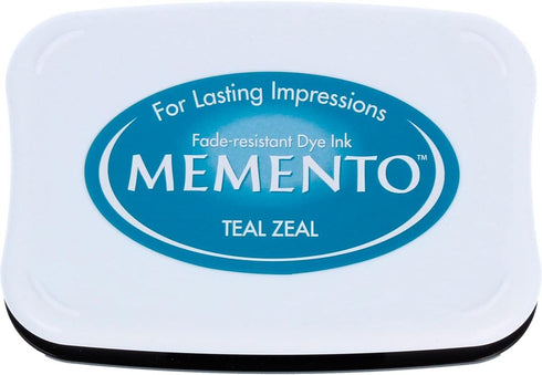 Tsukineko Memento Fade Resistant Dye Inkpad, Full, Teal Zeal...
