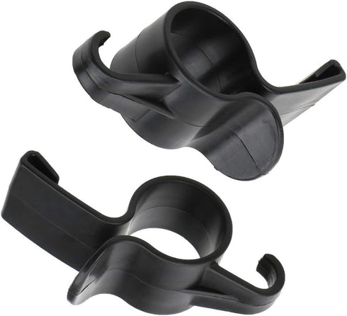 2 Pcs Black Car Umbrella Holder,Trunk Hooks Hanger Holder Clip,Universal Headrest Organizer Clip Portable Umbrella Trunk Back Car Purse Stand Bags...