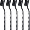 5Pcs ESD Cleaning Brushes, Plastic Three Row Small Crank Brush, Brush Tool Kit Set for Keyboard PCB Motherboards, Black...