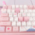 Handmade Cute Keycaps,Compatible with Cherry MX Switches Mechanical Keyboard Pink PBT Keycap,Computer Gaming Keyboards Key Caps,Artisan ESC OEM Pr...