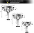 Stainless Steel Funnel, Walfos 3 Pack Kitchen Funnel with 2 Removable Strainer ? 1Pcs Cleaning Brush, Perfect for Transferring of Liquid, Oils, Ja...