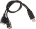 USB 2.0 Adapter, Dual USB Female Jack Y Splitter Charger Cable (2 Pack) for Laptop/Tablet/Smartphone Data Transmission/Charging...