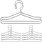 Toddmomy Garment Rack Black Felt Hangers Mini Clothes Hangers 10Pcs Metal Doll Clothes Hangers Mini Doll Clothes Hanger Mini Doll Coat Hangers Acc...