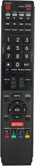Replaced Remote Control Compatible for Sharp LC60LE857U LC-60LE650U LC-52LE832U LC-52LE810UN LC-70LE835U LC46LE832U AQUOS LED LCD HD TV with Netfl...