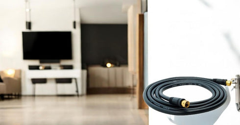 iMBPrice - (2-Pack) RG6 Coaxial Patch Cable (12 Feet) with F-Type Screw-on Connectors in Black...