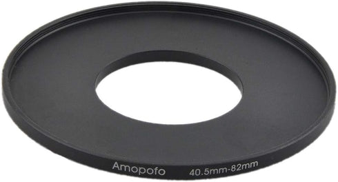 Metal Step Up Ring Adapter 40.5mm to 82mm Step-Up Lens Adapter Ring for Filters, Made of CNC Machined Space Aluminum with Matte Black Electroplate...
