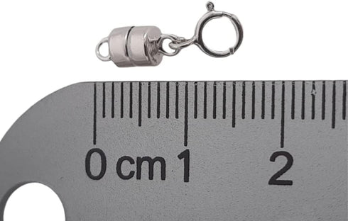 925 Sterling Silver Magnetic Clasp Converter 16.2mm Spring Ring for Necklaces or Bracelets by CRAFT WIRE...
