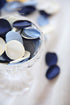 Floroom 300pcs Rose Petals Dusty Blue Navy Faux Silk Flower Petals for Wedding Flower Girl Basket Aisle Scatter Dinner Table Centerpieces Party Co...
