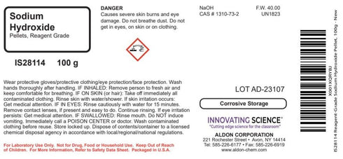 Innovating Science Reagent-Grade Sodium Hydroxide Pellet, 100g - The Curated Chemical Collection...