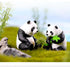 Panda Figurine Set of 8 - Chinese National Treasure Sculptures - Miniature Adorable Panda Family Statues - Perfect for Garden, Backyard, Terrace, ...