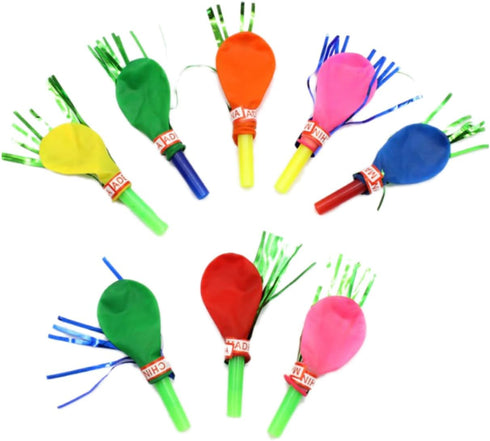 Toyvian Metallic Balloons 100 Pcs Kids Playset Kidcraft Playset Kids Blowouts Musical Blow Outs Party Whistles Noisemaker Balloon Metal Child Gene...