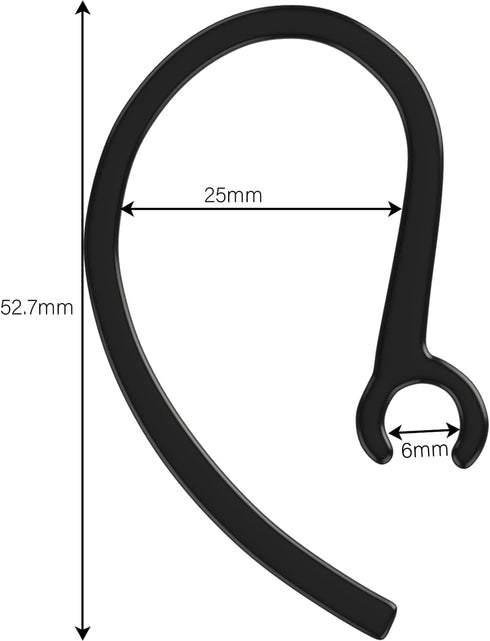 Ear Hooks for M25 M55 M70 M90 M155 M165 Mobile Bluetooth Headset Loops - Spare Clamp Replacement, 9 Pack, Black...