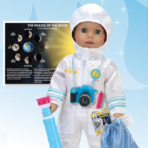Sophia's 18" Doll 8 pc. Smithsonian STEM Career Collection Astronaut Space Suit and Lunar Accessories Set...