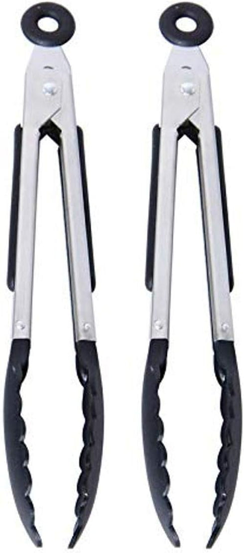 Farberware Classic Mini Nylon Tipped Tongs, Set Of 2, Black...