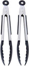 Farberware Classic Mini Nylon Tipped Tongs, Set Of 2, Black...