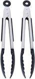 Farberware Classic Mini Nylon Tipped Tongs, Set Of 2, Black...