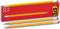 WoodCased Pencils, Yellow, Pre-sharpened, Pencils with Erasers, 2 HB 12 Pack...