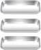3pcs Metal Tray, Stainless Steel Tray for Tattoo Supplies, Resin, Bathroom, Lab Instrument...