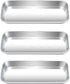 3pcs Metal Tray, Stainless Steel Tray for Tattoo Supplies, Resin, Bathroom, Lab Instrument...