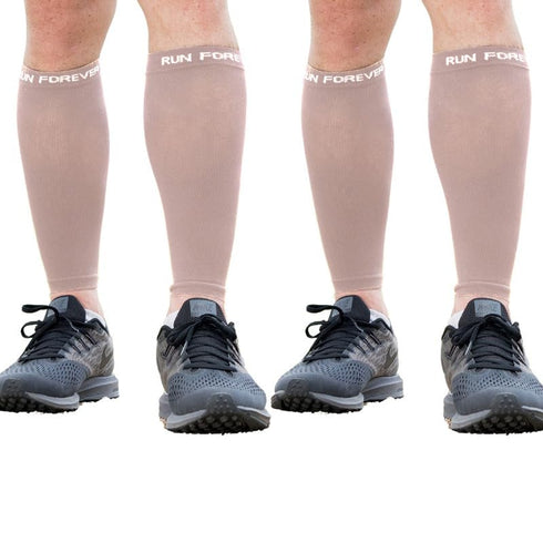 Run Forever Calf Compression Sleeves For Men And Women - Leg Compression Sleeve - Calf Brace For Running, Cycling, Travel...
