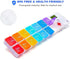 7 Day Pill Organizer,4 Reminder Alarms, Loud Sound,14 Large Compartments,Large Screen,Moisture-Proof Design,Hold Vitamins,Fish Oil,Supplements,Wee...