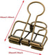 20PCS Binder Clips, Medium Metal Binder Clips Bronze Binder Clips, Paper Clamps for Office Supplies School Personal Document Organizing...