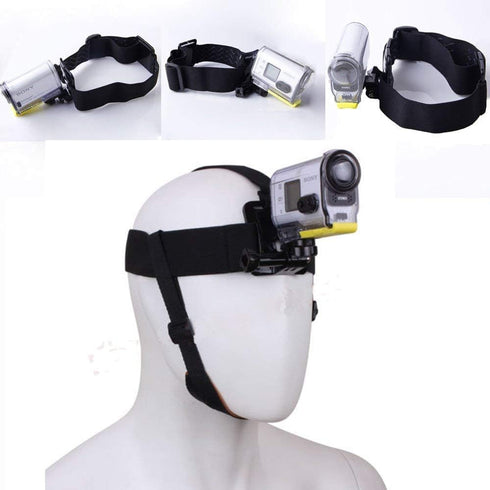 Multi-Function Adjustable Belt Cellphone Selfie Head Mount Strap for Sony Action Cam/Gopro Hero/Cell Phone/iPhone 16 15 14 13 12 11 Pro Max XR XS ...