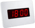 Digital Wall Clock Battery Operated with LED Display, Wall Clock with Backlight, Table-top, Alarm, Brightness Adjustable,12/24Hr...