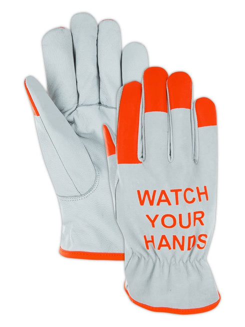 MAGID Cut Resistant Hi-Viz Leather Driver Gloves Cut Level A5 Work Gloves for Metal Handling, Construction, Agriculture, Materials Handling & Main...
