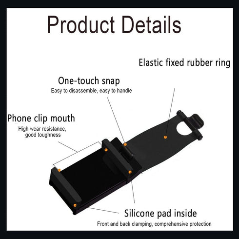 Car Steering Wheel Phone Mount, Portable Steering Wheel Phone Holder Mount Clip, Steering Wheel Smartphone Mount, Phone Holder Universal for Most ...