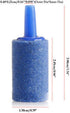 12Pcs Air Stones Cylindrical Air Stone Bubble Diffuser Aquarium Accessories for Aquarium Fish Tank Pump, Blue...