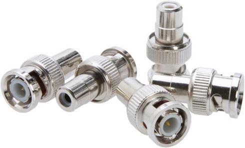 Cctv4Less BNC Male to RCA Female Adapter – Straight Connector for CCTV, Security Camera, Coaxial RG6, TV & Satellite (10)...