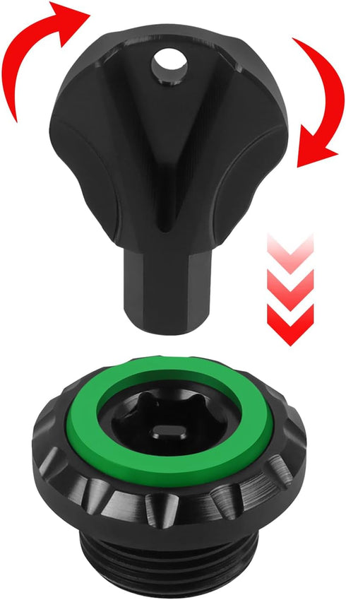 Engine Oil Filler Cap Cover Replacement for Suzuki GSR 600 750 GSX-R600 GSX-R750 GSX-R1000 V-STROM DL650 DL250 DL1000 DL1000XT SV650 Aluminum Oil ...