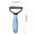 Pet Hair Removal Comb, Double-Sided Undercoat Rake for Dogs & Cats - Shedding Comb and Dematting Tool for Grooming, Deshedding Brush Dogs Shedding...