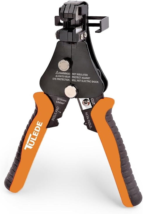 Automatic Wire Stripper, 3 IN 1 Stripper/Cutter/Crimping Self Adjusting Wire Stripper, 7 Inch Wire Stripper for 8-18 AWG Solid and Stranded Electr...