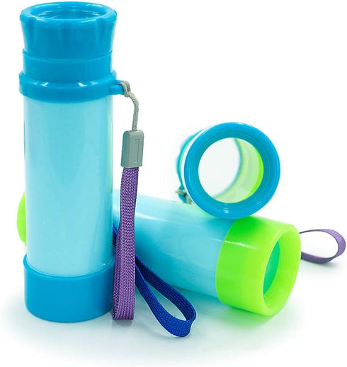 Luwint Portable Pocket Pirate Monocular Telescope - Retractable Educational Science Toys Spyglass for Kids Boys Girls (Light Blue/Green)...