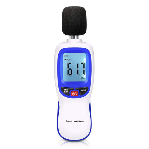 Sound Level Meter Portable LCD Display Digital Decibel Meter Audio Noise Measurement 30-130dBA 1/2 inch Electric Condenser Microphone Decibel Mete...