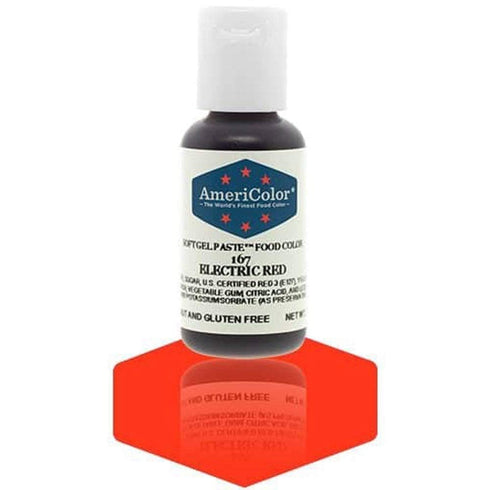 AmeriColor, Electric Red, 0.75 Ounce Bottle, Soft Gel Paste Food Color...