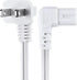 Universal 2 Prong Angled 18 AWG Power Cord - NEMA 1-15P to IEC320 C7 Figure 8 Shotgun Connector AC Power Supply Cable Wire Socket Plug Jack for PS...