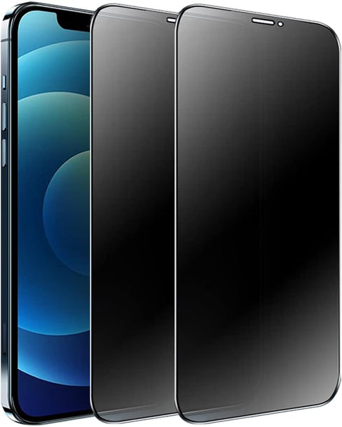 [2 Pack Compatible with iPhone 12 and 12 Pro 6.1" Matte Privacy Screen Protector, 9H Super Hardness Scratch Resistant Anti-Fingerprint Tempered Gl...