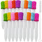 TIHOOD 20PCS Liquid Droppers with a Clean Brush, Silicone and Plastic Pipettes Transfer Eyedropper with Bulb Tip for Candy Oil Kitchen Gummy Bear ...
