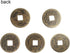 ZeeStar Bless 5Pcs Chinese Feng Shui I Ching Divination Coins Fortune Coins Good Luck Coins +Gift Bag(wudiqian)...