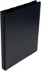 School Smart Polypropylene Round Ring View Binder, 1/2 Inch, Black...