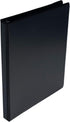 School Smart Polypropylene Round Ring View Binder, 1/2 Inch, Black...