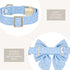 Adjustable Pet Bow Tie and Dog Collar for Lady Small Medium Large Dogs, Puppy Collar with Bowtie, Cute Lady Bow and Dog Collars - Comfort Soft Cot...