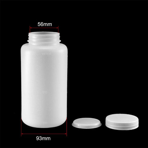 uxcell Plastic Lab Chemical Reagent Bottle 1000ml/34oz Wide Mouth Sample Sealing Liquid Storage Container 2pcs...