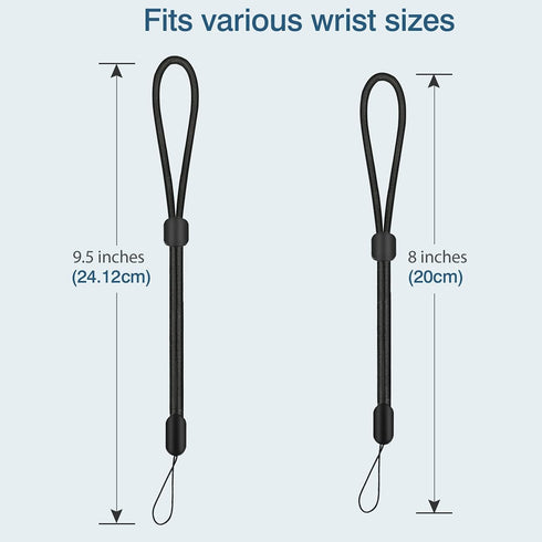 Hand Wrist Strap Lanyard, 6 Pack 9.5inch Adjustable Nylon Wristlet Straps Keychain String for Cell Phone Case Holder, AirPods Pro 2 2022, Camera, ...
